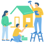 Bouwdepot illustratie